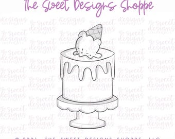 Cake with Ice Cream - Cookie Cutter