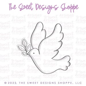 Dove with Branch - Cookie Cutter