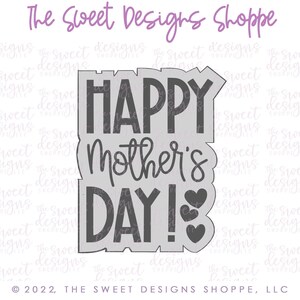 Happy Mother&#39;s Day Plaque - Cookie Cutter