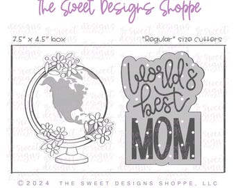 World's Best MOM Cookie Cutter Set - Set of 2 - Cookie Cutters