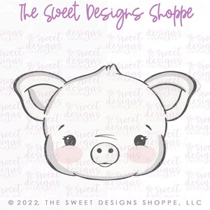 Classic Pig Face - Cookie Cutter