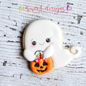 Trick or Treat Ghost - Cookie Cutter