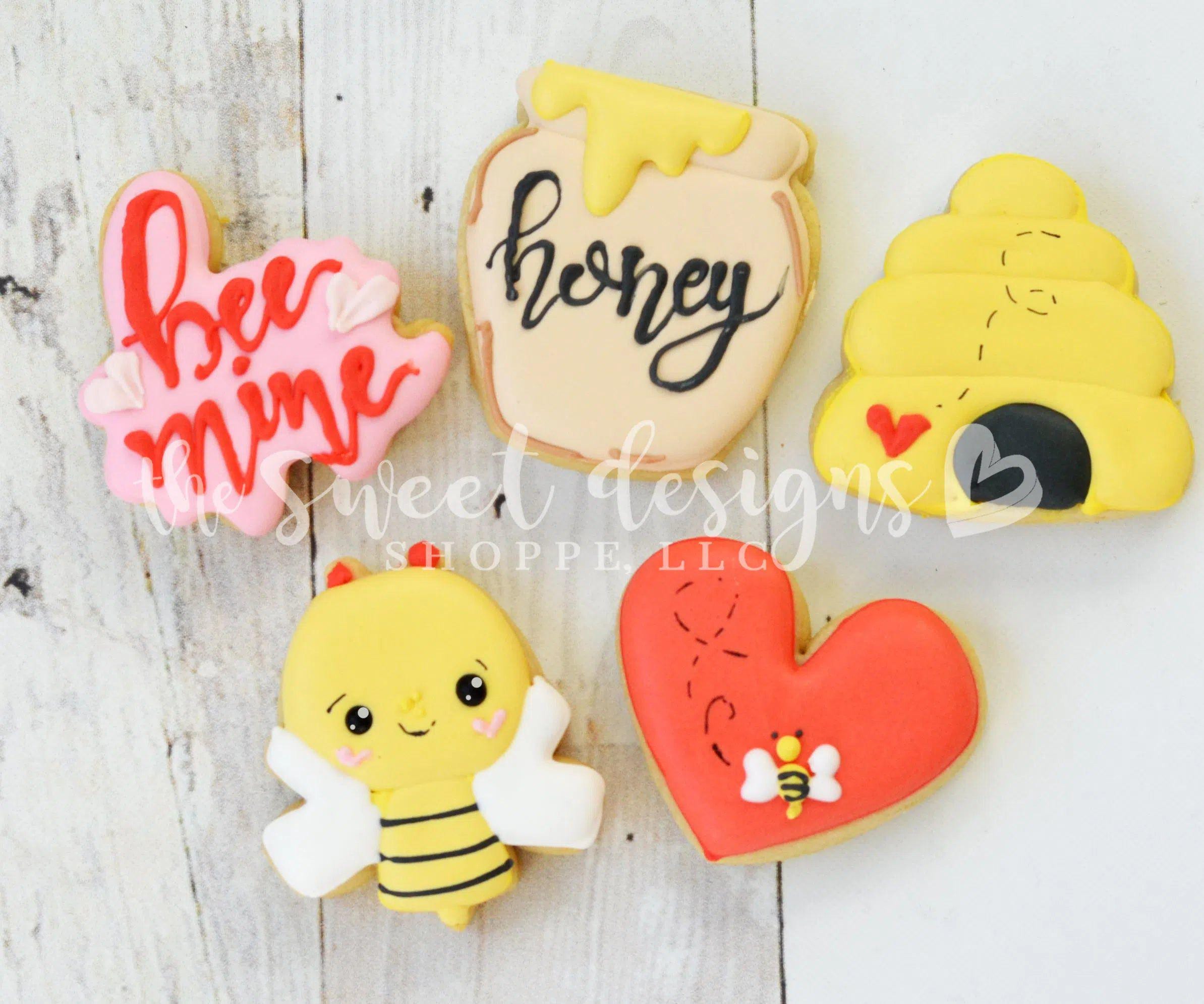 Valentines Mini Set Bee Mine - Cookie Cutters - Etsy