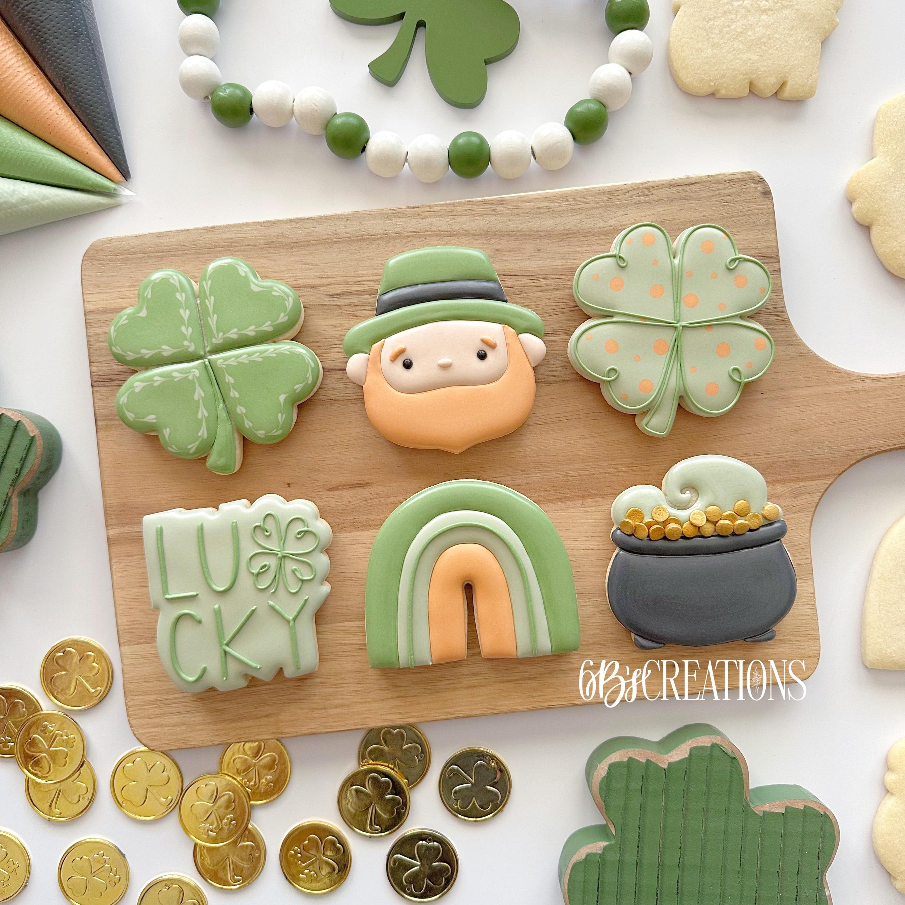 6 B's Creations: Teaching Partners Class - St. Patrick's Day - Set of 5 Mid Size Cutters - Online Class not Included - ETSY