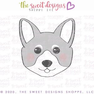 Corgi Dog Face - Cookie Cutter