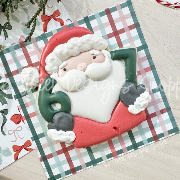 6 - 7 Santa - Cookie Cutter - ETSY