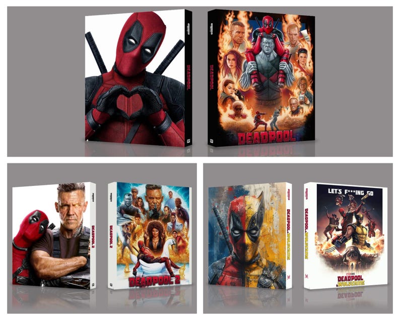 Deadpool Collection 4K or Blu-ray Custom Slipcover - Etsy