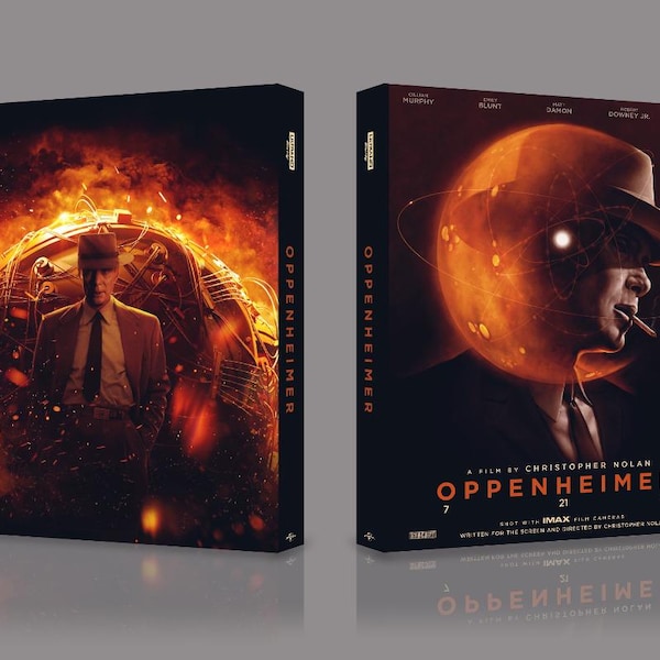 Funda protectora personalizada Oppenheimer para 4K o Blu-ray