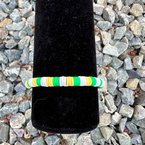 Personalized School Color Bracelet, Back to School bracelet, School Spirit bracelet