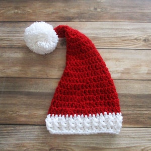 Baby Santa Hat, Baby Christmas Hat, Newborn Santa Hat, Infant Santa Hat, Baby Santa Cap, Baby Elf Hat, Boy Santa Hat, Girl Santa Hat, Red