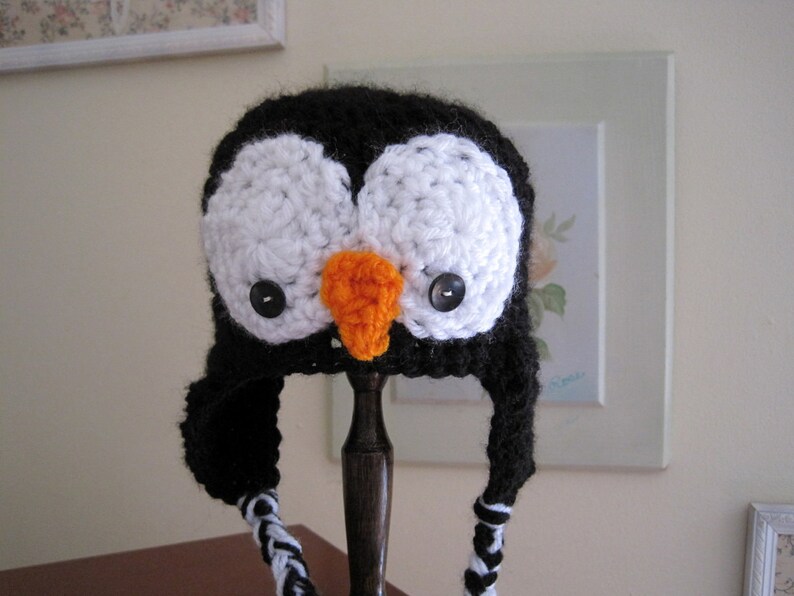 Crochet Baby Hat Baby Penguin Hat Baby Boy Hat Baby Girl Etsy