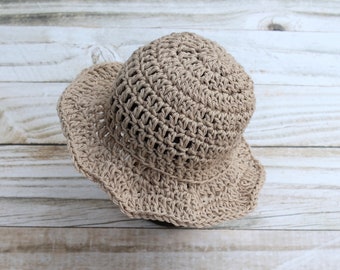 Cotton Baby Sun Hat: Floppy Brim, Beach Style