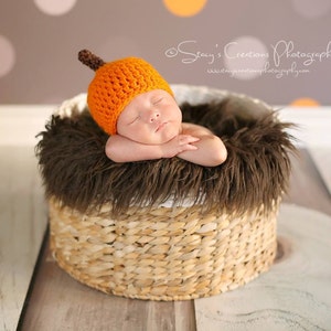 Baby Pumpkin Hat, Infant, Crochet Baby Hat, Baby Halloween Hat, Newborn, Baby Costume, Newborn, Fall Baby Hat, Baby Boy Hat, Baby Girl Hat