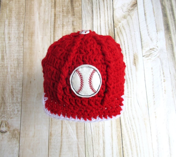 Red Baby Baseball Cap Newborn Baseball 