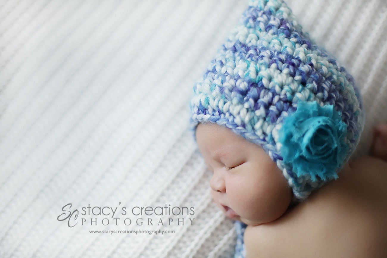 Baby Girl Easter Hat Crochet Newborn Girl with Flower Etsy
