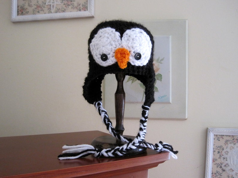 Crochet Baby Hat Baby Penguin Hat Baby Boy Hat Baby Girl Etsy