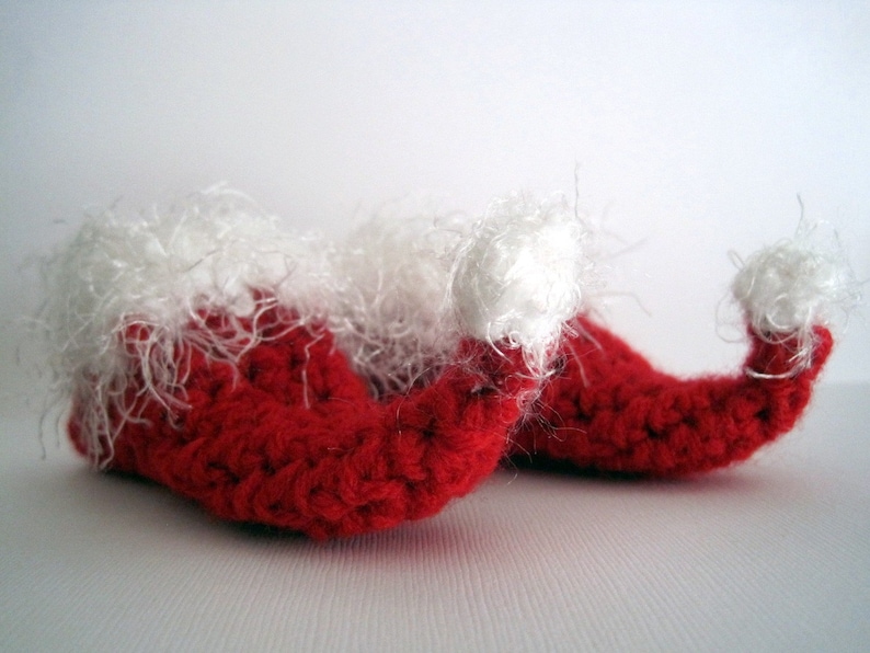 Baby Elf Slippers, Elf Baby Booties, Baby Christmas Booties, Baby Elf Shoes, Baby Elf Booties, Newborn Elf Booties, Christmas Booties, Red image 5