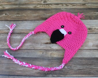 Crochet Baby Flamingo Hat: Newborn Costume, Winter Outfit