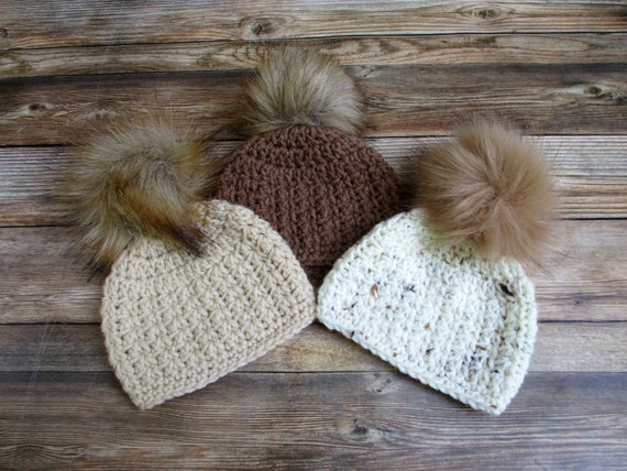 baby beanies with pom poms
