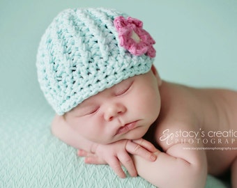 Baby Girl Hat, Cotton Baby Hat, Girl Newborn Hat, Baby Girl Flower Hat, Infant Girl Newsboy Hat, Newborn Girl Hat, Spring, Summer,