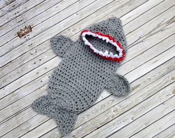 Crochet Baby Shark Costume: Newborn Halloween Photo Prop