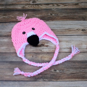 Baby Flamingo Hat, Baby Halloween Costume, Baby Girl Hat, Newborn Girl Costume, Baby Winter Hat, Newborn Girl Hat, Flamingo Baby Gift