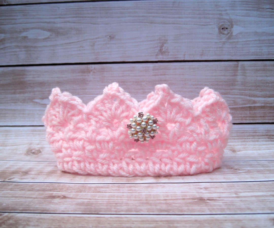 Pink Baby Princess Crown Baby Girl Birthday Smash Baby Girl Etsy