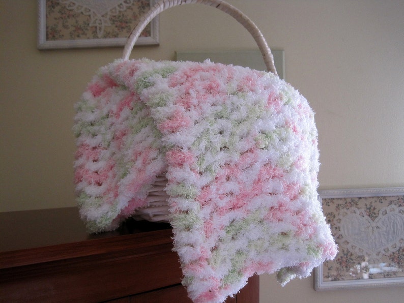 Crochet Baby Blanket Baby Girl Blanket Baby Prop Blanket Etsy