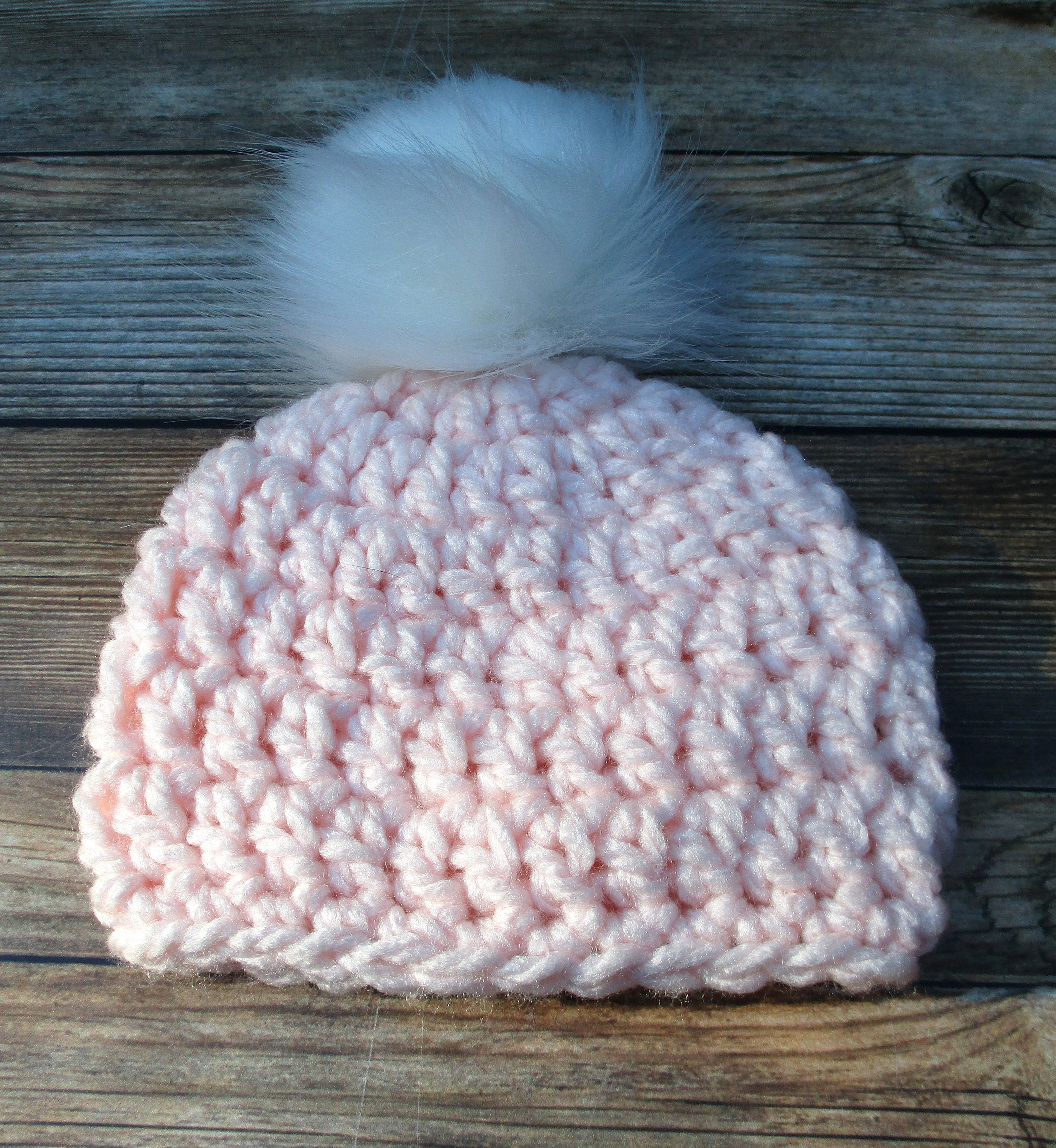 Baby Girl Winter Hat With Pom Pom Newborn Pom Pom Beanies Etsy UK