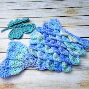 Baby Girl Mermaid Outfit, Newborn Mermaid Tail, Baby Girl Halloween Costume, Baby Mermaid Set, Infant Mermaid Cocoon, Mermaid Photo Prop