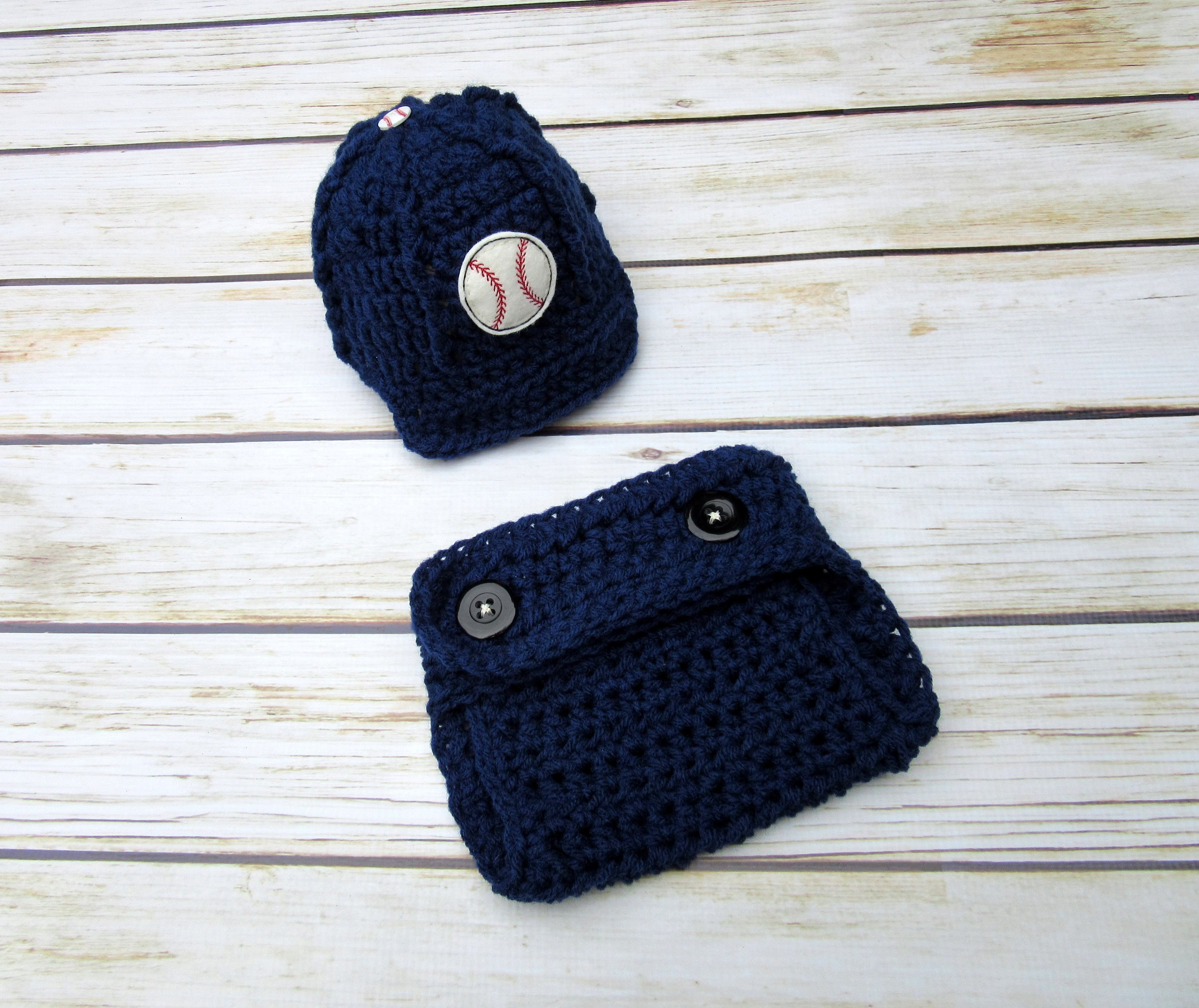 Baby Boy Baseball Set Newborn Boy Beanie Newborn Photo Prop Etsy UK