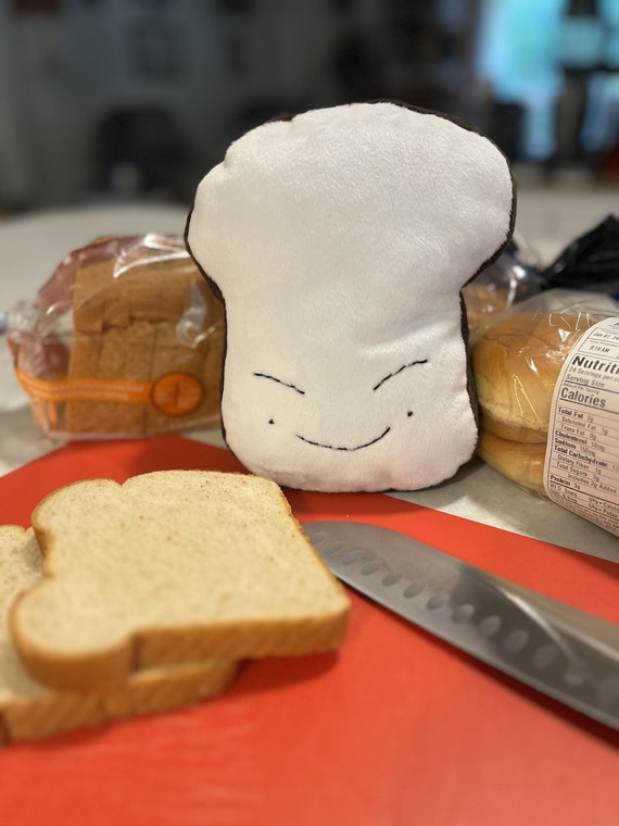 bread plush with knife
