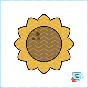 Cortador de biscoitos de girassol, 8 arquivos STL para cortadores de biscoitos, download instantâneo, cortador de biscoitos de outono, outono e Ação de Graças. CC101