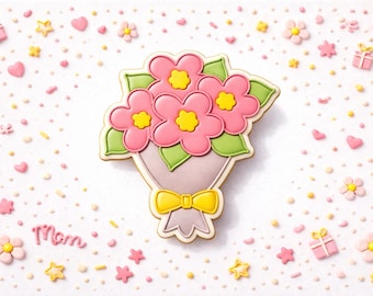 Bouquet Cookie Cutter STL File - Mother's day Cookie Cutter - 8 STL files for 3D Printing (Instant Digital Download)