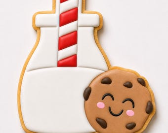 Milk and Cookies Cookie Cutter STL Files, Christmas Cookie Cutter STL Files, 8 STL Files, Instant Download, Festive Season Cookie Cutter.