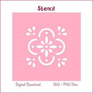 DIGITAAL bestand: tegelsjabloon – SVG-snijbestand en png-bestanden met transparante achtergrond. Digitale download. T02