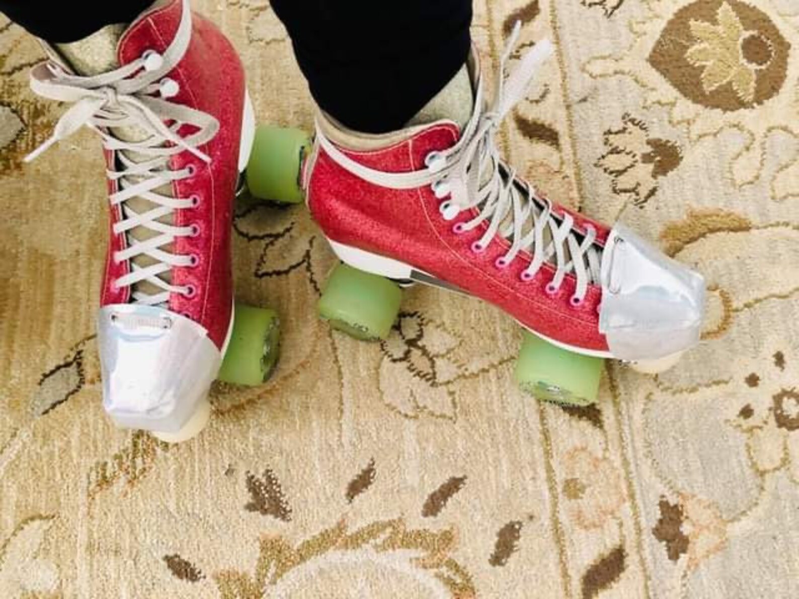 Roller Skate Toe Caps Black and White Daisies Etsy