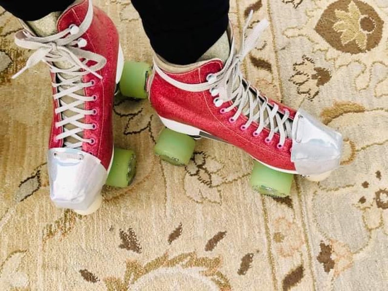 Roller Skate Toe Caps Black and White Daisies Etsy