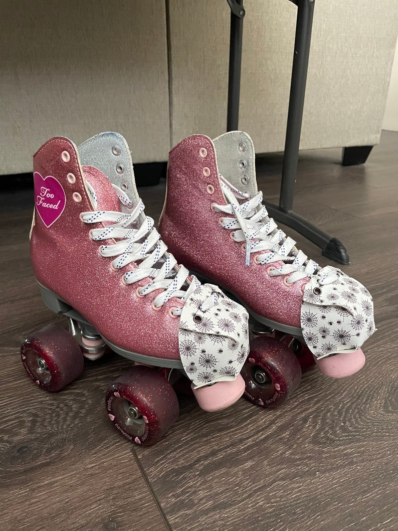 Roller Skate Toe Caps Black and White Daisies Etsy