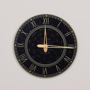 Himmlische Uhr, Astrologie-Uhr, Sternzeichen-Wanduhr, Sternbilduhr, Astronomische Uhr, Marineuhr, Moderne Wanduhr