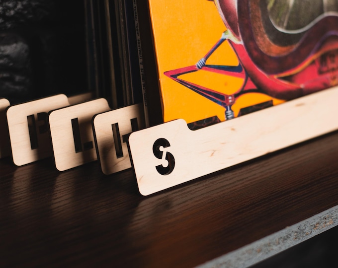 Plywood Vinyl Record Dividers, A-Z LP Album Separators - Etsy Canada