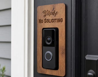 Video Doorbell Frame, Doorbell Cover Frame, Smart Doorbell Trim, Doorbell Wall Frame, Front Door Decor, Entryway Accessory