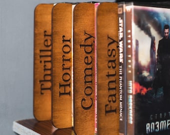 Dvd dividers, Movie genre dividers, Dvd storage, Dvd organizer, Blu ray storage, Blu ray display, Book dividers, Dvd tabs, Movie organizer