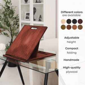 Caballete portátil, tablero de dibujo ajustable, tablero de dibujo, tablero de pintura de madera, mesa de arte ajustable, caballete de escritorio