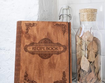 Personalized cookbook, Engraved recipe book, Personalized Recipe Binder, Custom Recipe Book, Family Cookbook Binder, Recipe Journal