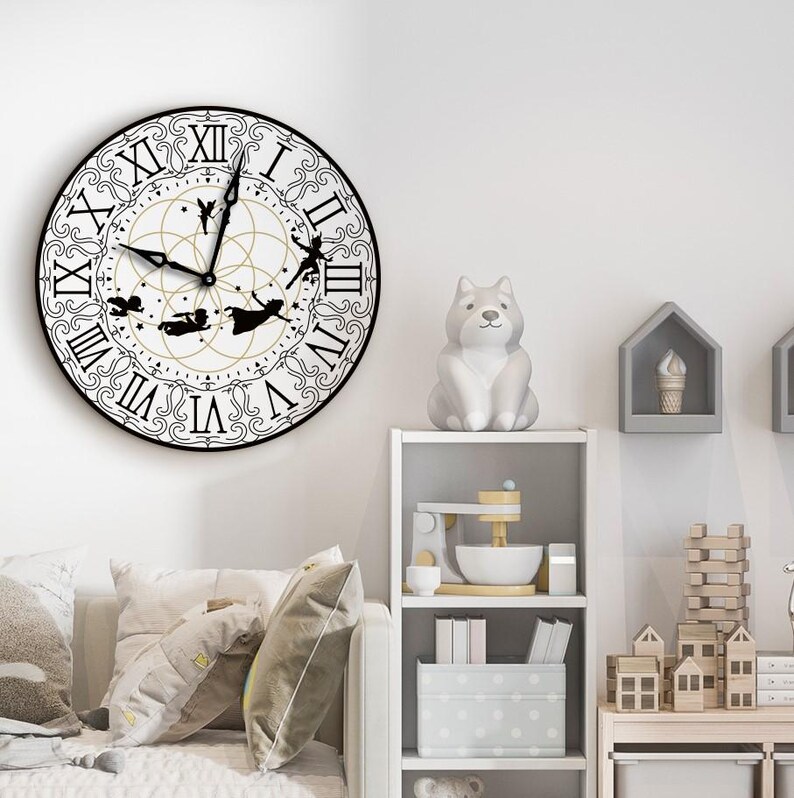 Peter Table Clock Peter Pan Wall Clock,peter Pan Wall Decor,peter Pan Nursery Wall Decor ...