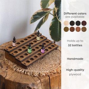 Essential oil roller holder, Essential oil roller bottle display, Essential oil stand, Roller bottle display, Perfume roller holder