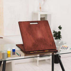 Portable lap easel, Adjustable drawing board, Sketching board, ,Drafting board, Painting board wooden, Adjust art desk, Desktop easel