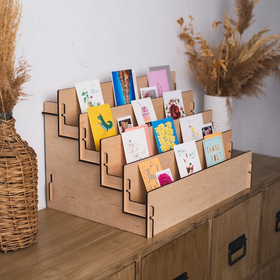 greeting card display case Acrylic Slatwall Card Holder