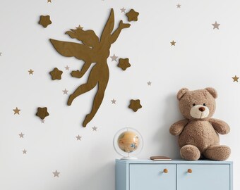 Fairy Nursery Wall Art, Woodland Fairy Decor, Girls Room Wall Decor, Magical Fairy Wall Sign, Kids Room Decor, Fantasy Nursery Art